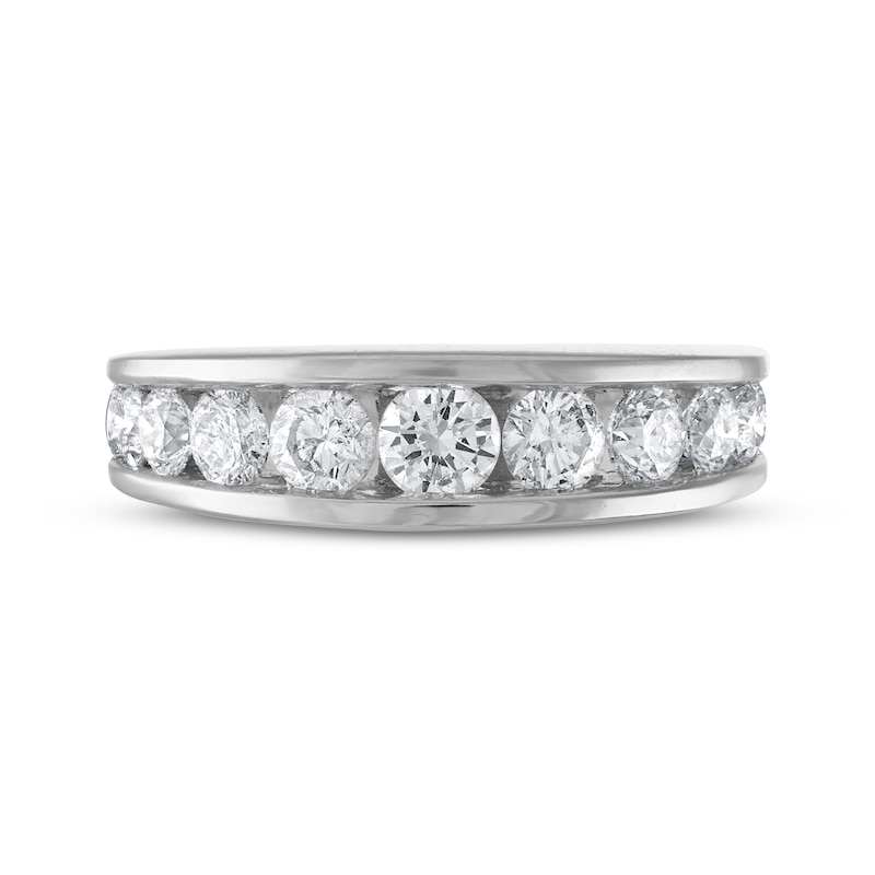 Diamond Wedding Band 1-1/2 ct tw Round 14K White Gold