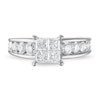 Thumbnail Image 2 of Diamond Engagement Ring 1-7/8 ct tw Princess/Round 14K White Gold