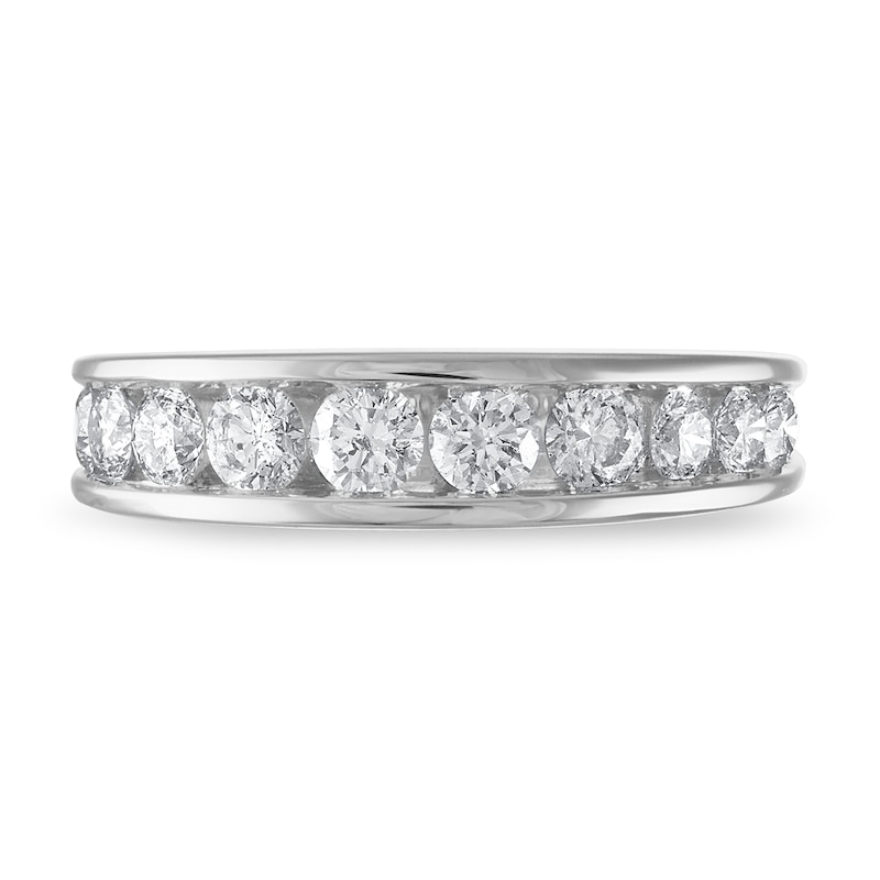 Diamond Wedding Band 1-1/5 ct tw Round 14K White Gold