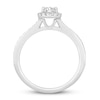 Thumbnail Image 1 of Diamond Engagement Ring 5/8 ct tw Pear-shaped/Round 14K White Gold