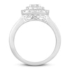 Thumbnail Image 1 of Diamond Engagement Ring 1 ct tw Princess/Round 14K White Gold