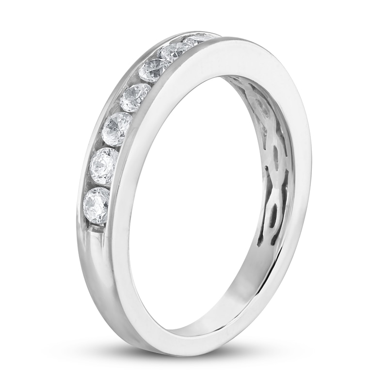 Main Image 2 of Diamond Wedding Band 5/8 ct tw Round 14K White Gold