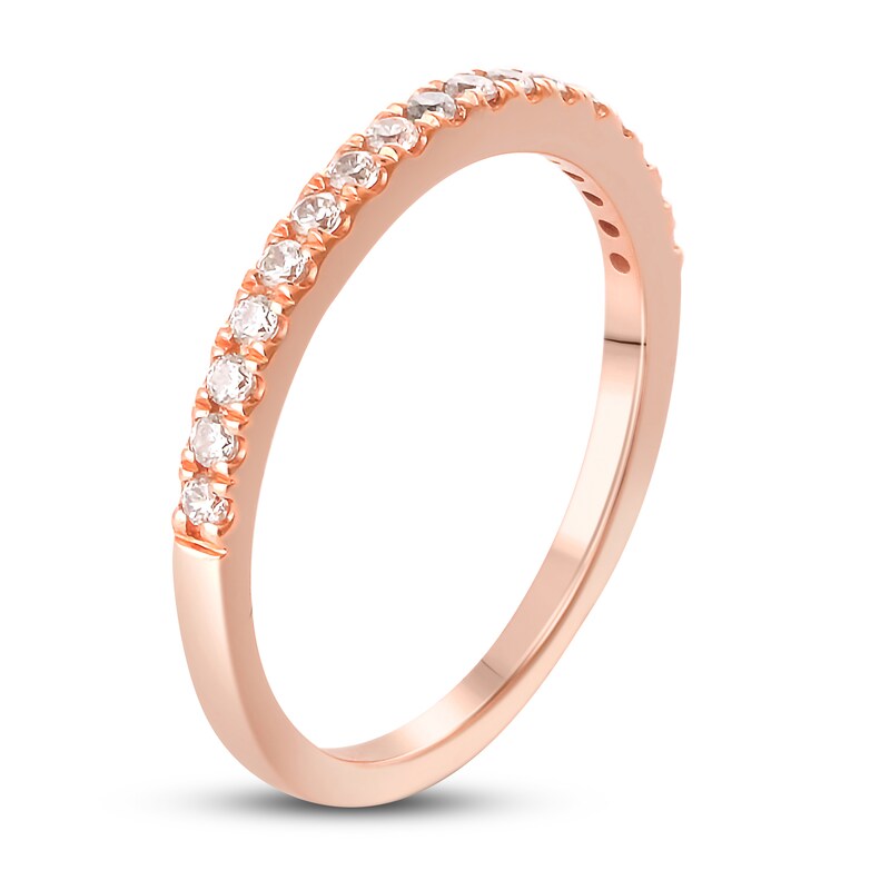 Main Image 2 of Diamond Wedding Band 1/4 ct tw Round 14K Rose Gold
