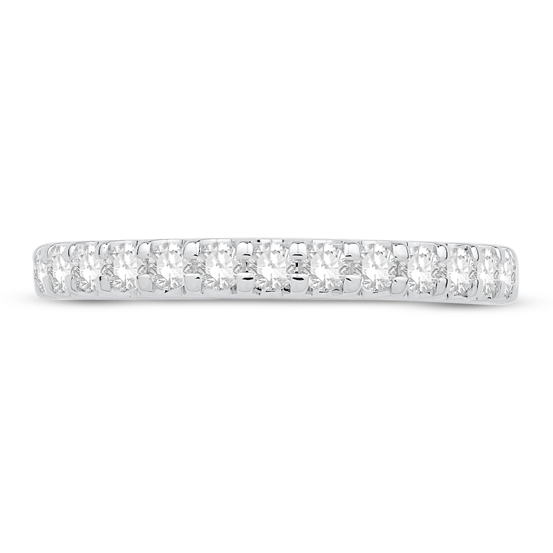 Main Image 2 of Diamond Wedding Band 1/2 ct tw Round 14K White Gold