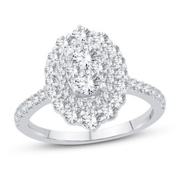 Diamond Engagement Ring 1-1/4 ct tw Round 14K White Gold