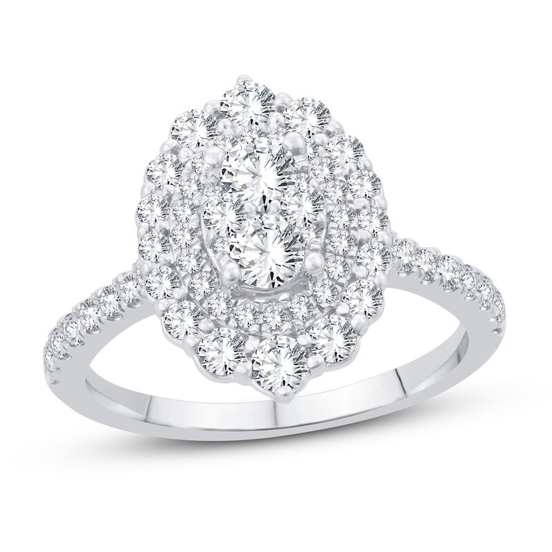 Diamond Engagement Ring 1-1/4 ct tw Round 14K White Gold