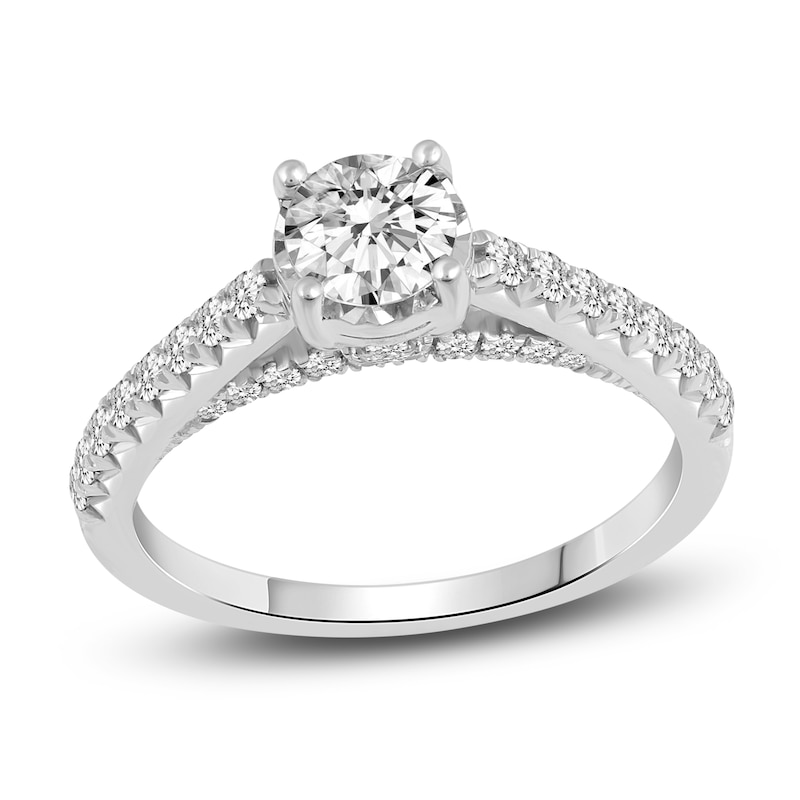 Diamond Engagement Ring 1 ct tw Round 14K White Gold