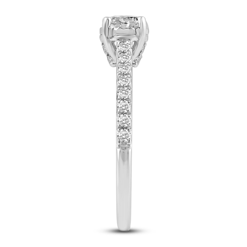Main Image 3 of Diamond Engagement Ring 1 ct tw Round 14K White Gold