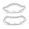 Thumbnail Image 1 of Double Diamond Contour Band 1/2 ct tw Round 14K White Gold