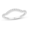 Thumbnail Image 4 of Double Diamond Contour Band 1/2 ct tw Round 14K White Gold