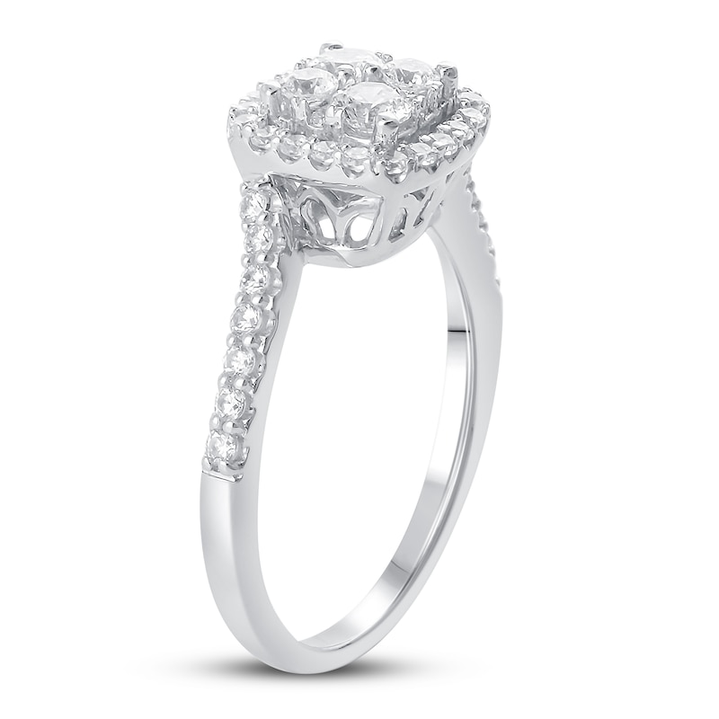 Main Image 2 of Diamond Engagement Ring 3/4 ct tw Round 14K White Gold