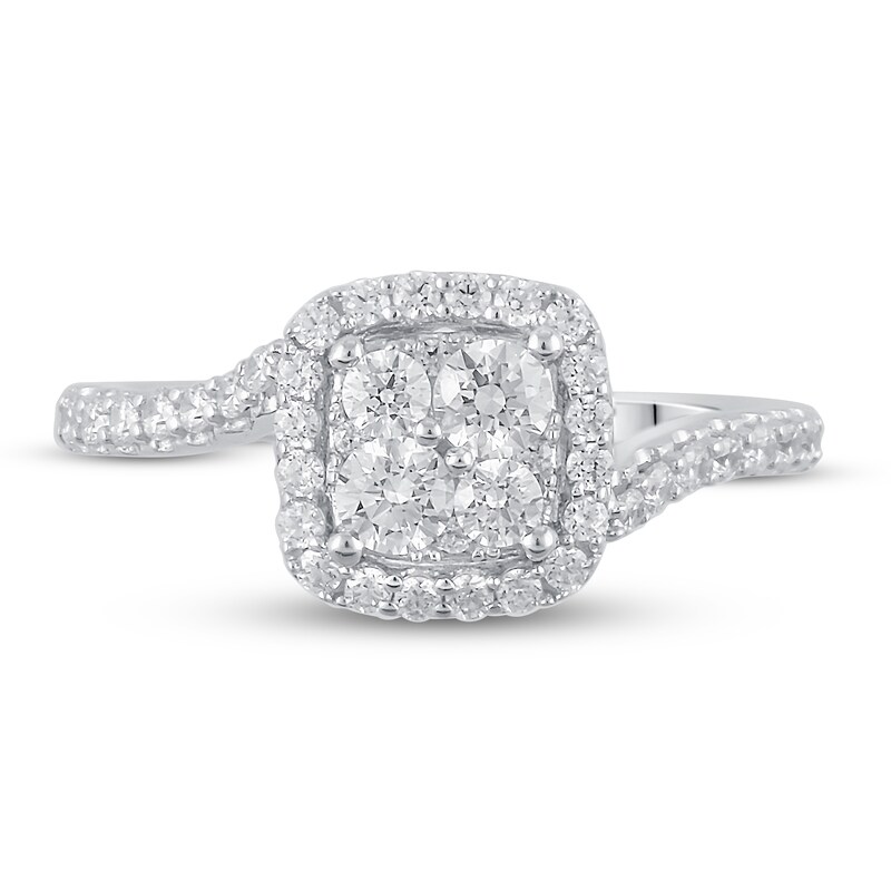 Main Image 3 of Diamond Engagement Ring 3/4 ct tw Round 14K White Gold
