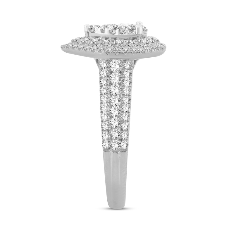 Main Image 3 of Diamond Engagement Ring 1-1/4 ct tw Round 14K White Gold