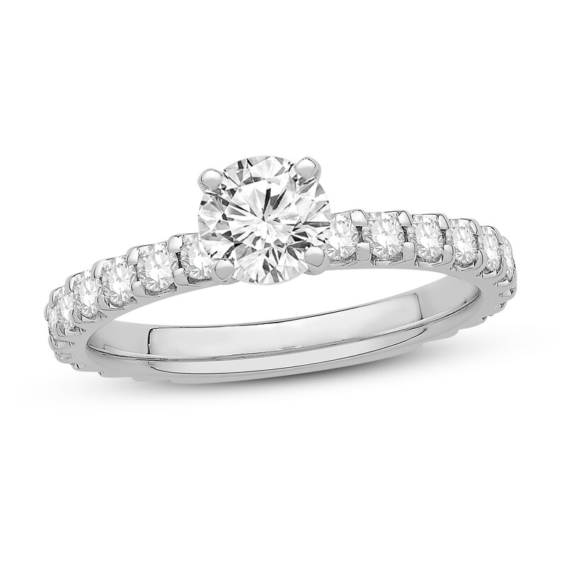Main Image 1 of Diamond Engagement Ring 1-3/8 ct tw Round 14K White Gold