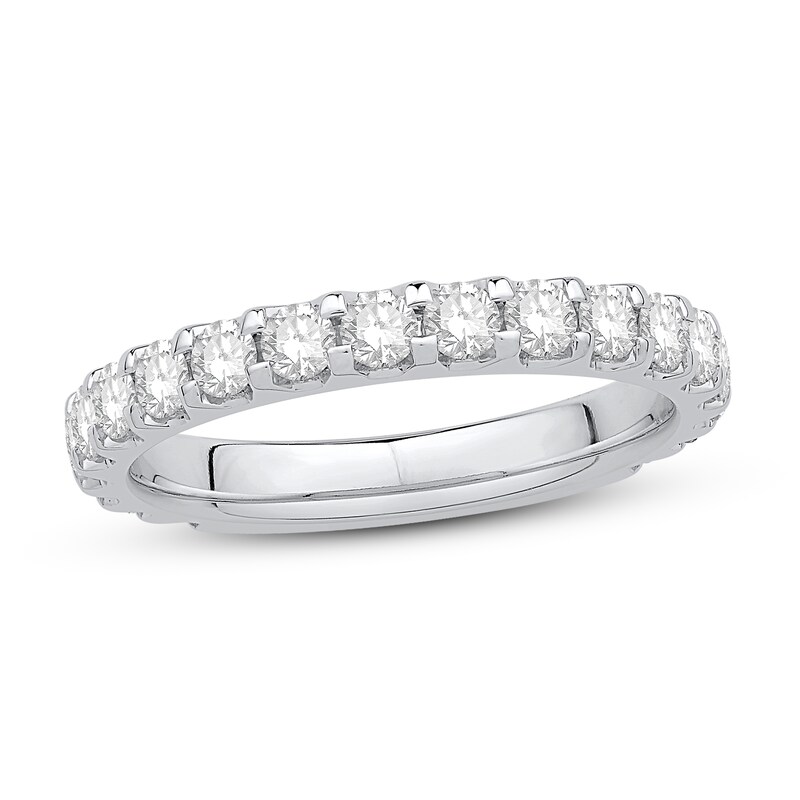 Main Image 1 of Diamond Wedding Band 1 ct tw Round 14K White Gold