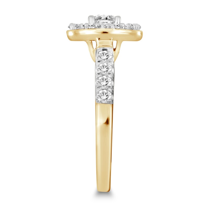 Diamond Engagement Ring 1-1/3 ct tw Round 14K Yellow Gold