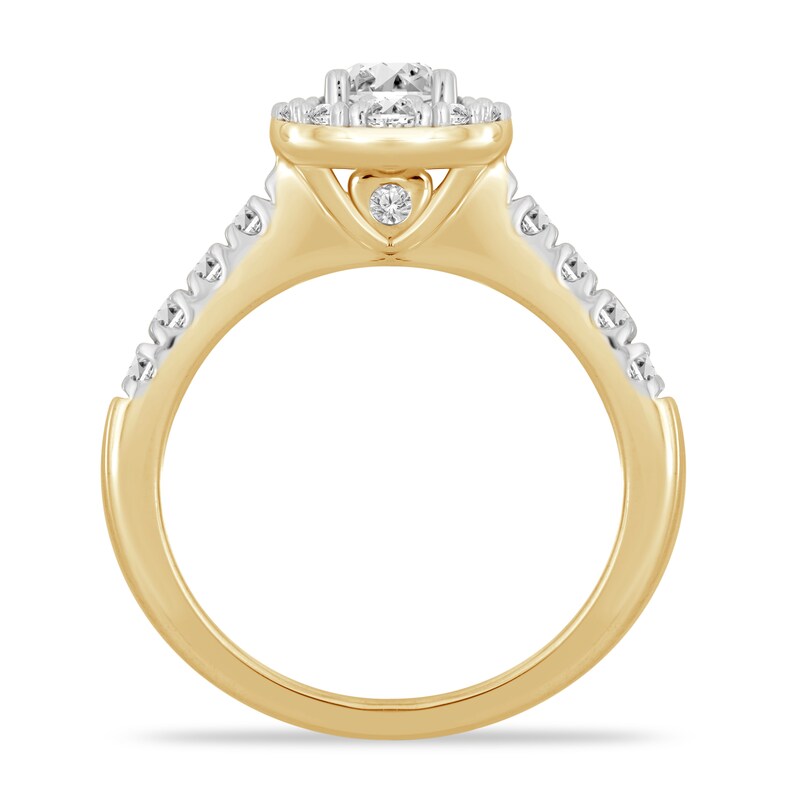 Diamond Engagement Ring 1-1/3 ct tw Round 14K Yellow Gold