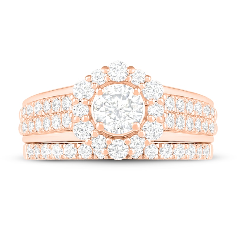 Main Image 2 of Diamond Bridal Set 1 ct tw Round 14K Rose Gold