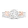 Thumbnail Image 2 of Diamond Bridal Set 1/4 ct tw Round 14K Two-Tone Gold