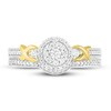 Thumbnail Image 2 of Diamond Bridal Set 1/4 ct tw Round 14K Two-Tone Gold