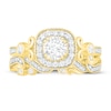 Thumbnail Image 2 of Diamond Bridal Set 5/8 ct tw Round 14K Yellow Gold