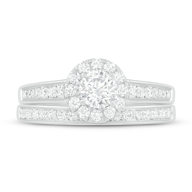 Main Image 2 of Diamond Bridal Set 3/4 ct tw Round 14K White Gold