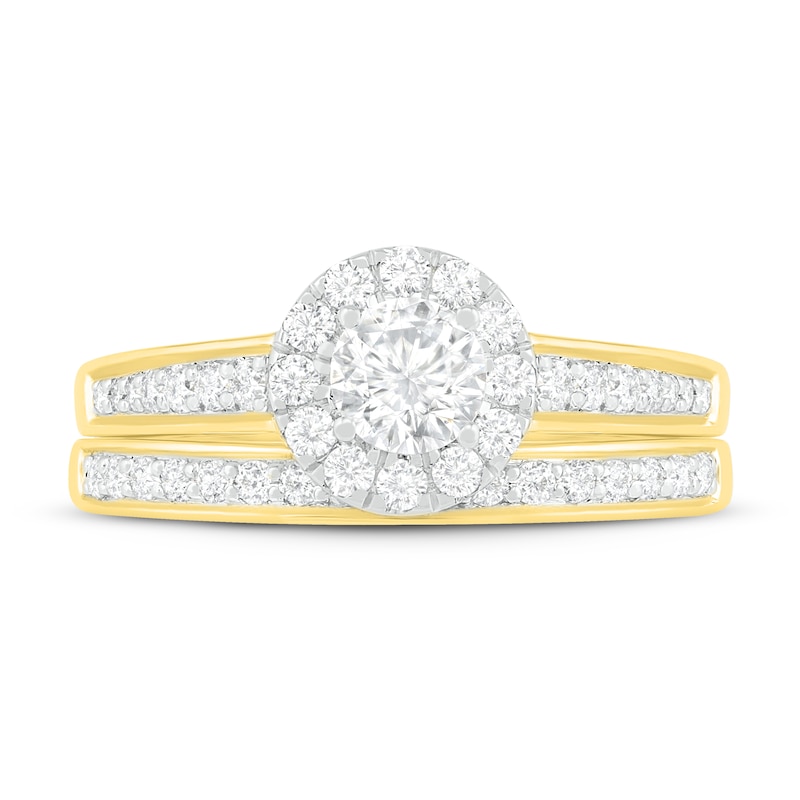 Main Image 2 of Diamond Bridal Set 3/4 ct tw Round 14K Yellow Gold