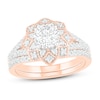 Thumbnail Image 1 of Diamond Bridal Set 1-1/8 ct tw Round 14K Rose Gold