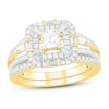 Thumbnail Image 1 of Diamond Bridal Set 1 ct tw Princess, Baguette & Round 14K Yellow Gold