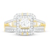 Thumbnail Image 2 of Diamond Bridal Set 1 ct tw Princess, Baguette & Round 14K Yellow Gold