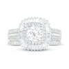 Thumbnail Image 2 of Diamond Bridal Set 1-3/8 ct tw Round/Baguette 14K White Gold