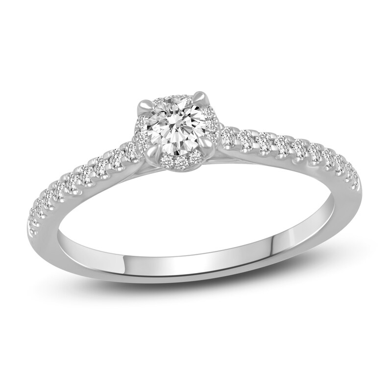 Main Image 2 of Diamond Bridal Set 1/2 ct tw Round 14K White Gold