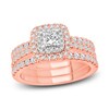 Thumbnail Image 1 of Diamond Bridal Set 1-1/5 ct tw Princess/Round 14K Two-Tone Gold