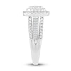 Thumbnail Image 3 of Diamond Engagement Ring 1 ct tw Round/Baguette 14K White Gold