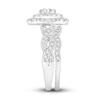 Thumbnail Image 1 of Diamond Bridal Set 1-1/2 ct tw Oval/Round 14K White Gold