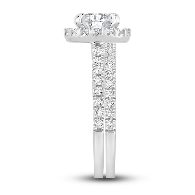 Main Image 2 of Diamond Bridal Set 1-5/8 ct tw Round 14K White Gold