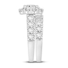 Thumbnail Image 2 of Diamond Bridal Set 3-7/8 ct tw Princess/Round 14K White Gold