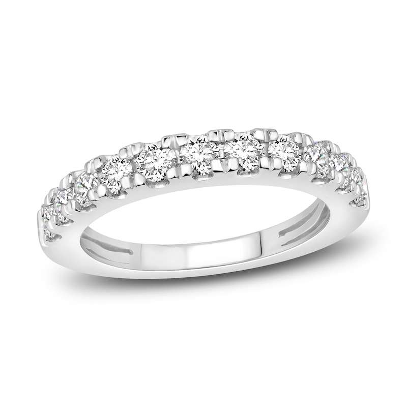 Main Image 5 of Diamond Bridal Set 3-7/8 ct tw Princess/Round 14K White Gold