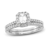 Thumbnail Image 0 of Diamond Bridal Set 1 ct tw Emerald/Round 14K White Gold