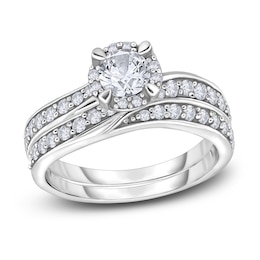 Diamond Bridal Set 1 ct tw Round 14K White Gold