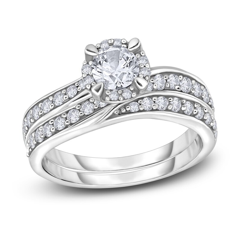 Main Image 1 of Diamond Bridal Set 1 ct tw Round 14K White Gold