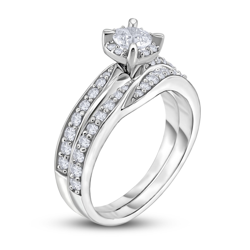 Main Image 2 of Diamond Bridal Set 1 ct tw Round 14K White Gold