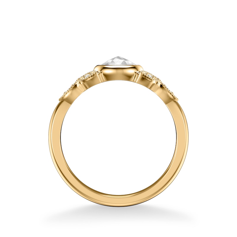 ArtCarved Rose-Cut Diamond Bridal Set 5/8 ct tw 14K Yellow Gold