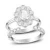 Thumbnail Image 0 of ArtCarved Rose-Cut Diamond Bridal Set 1-1/4 ct tw 14K White Gold