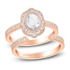 Thumbnail Image 0 of ArtCarved Rose-Cut Diamond Bridal Set 3/4 ct tw 14K Rose Gold