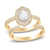 Thumbnail Image 0 of ArtCarved Rose-Cut Diamond Bridal Set 3/4 ct tw 14K Yellow Gold