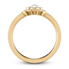 Thumbnail Image 3 of ArtCarved Rose-Cut Diamond Bridal Set 3/4 ct tw 14K Yellow Gold
