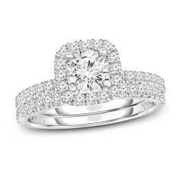 Diamond Bridal Set 3/4 ct tw Round 14K White Gold