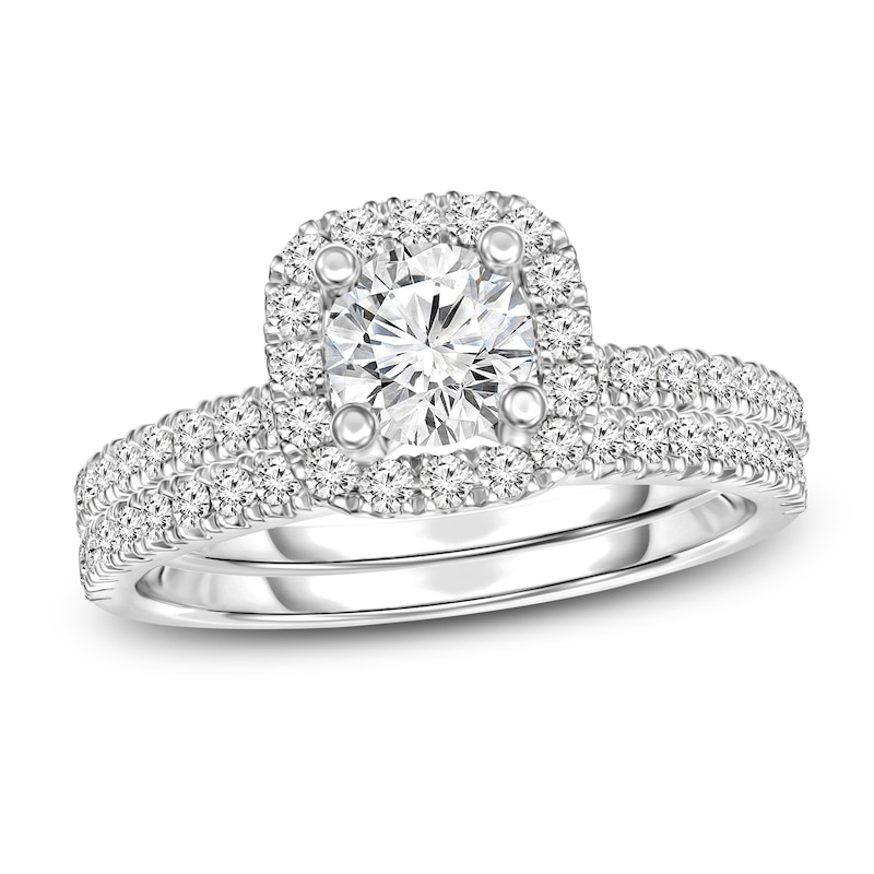 Diamond Bridal Set 3/4 ct tw Round 14K White Gold
