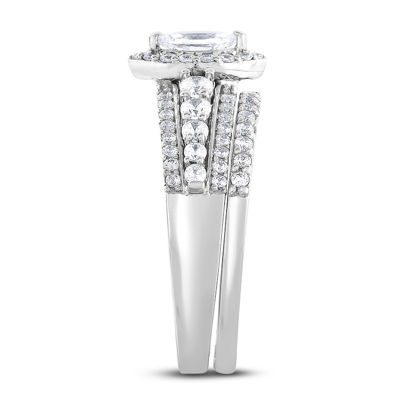 Main Image 2 of Diamond Bridal Set 1 ct tw Round/Marquise 14K White Gold